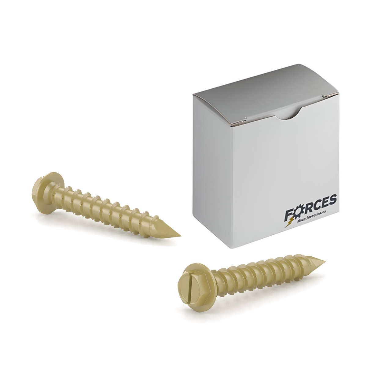 3/16" x 1-1/4" Concrete Screw Gold Seal 1150 Coating Hex Washer Head