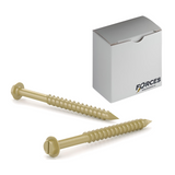 3/16" x 4" Concrete Screw Gold Seal 1150 Coating Hex Washer Head