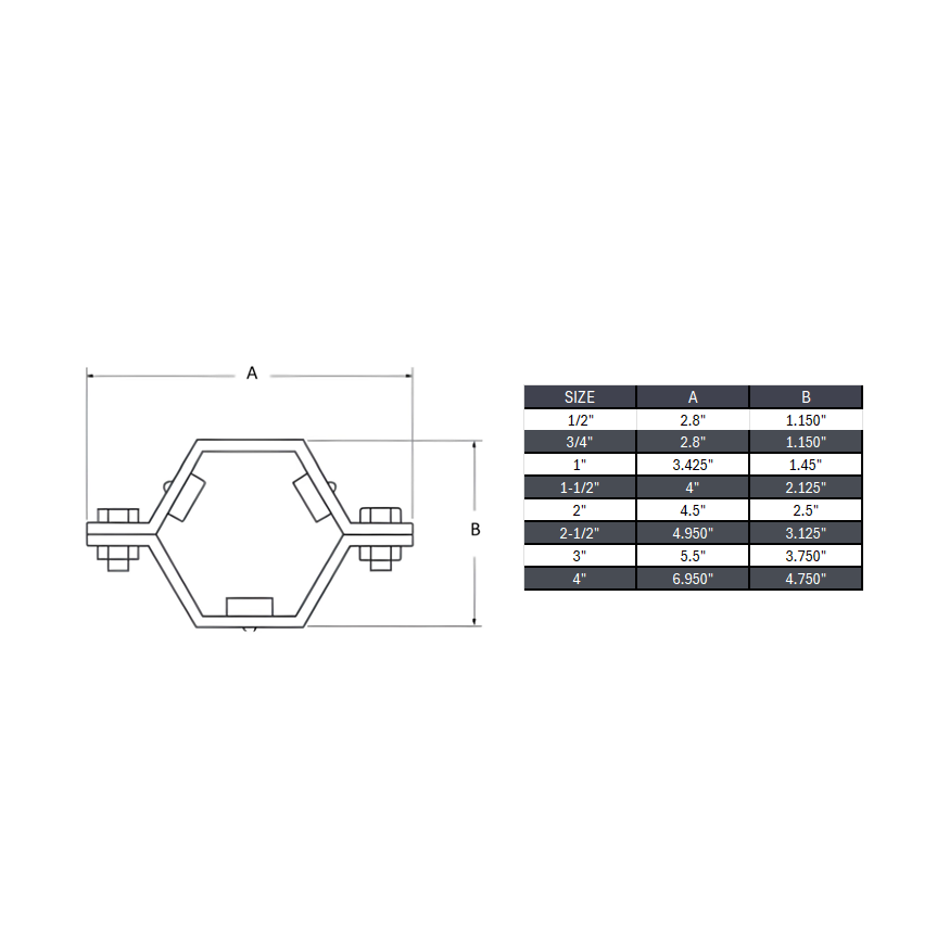 Hanger for Sanitary Tube 304 Stainless Steel