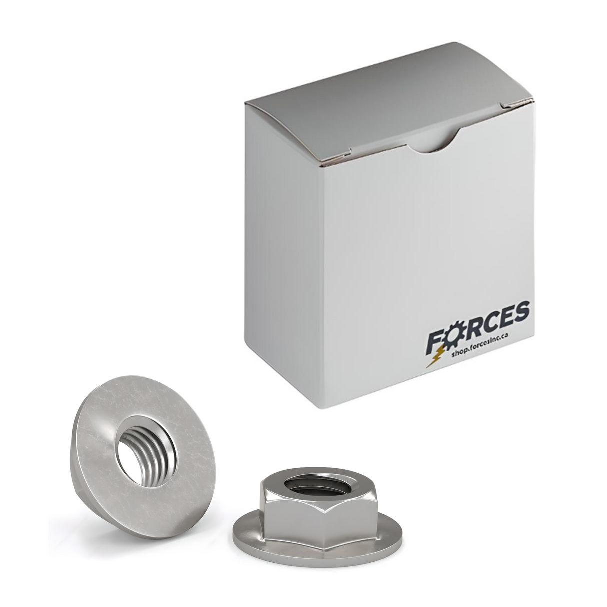 DIN 6923 M5-0.8 Flanged Nut - Stainless Steel A2(18-8)