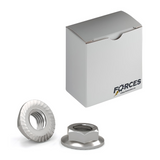 #10-32 Serrated Flanged Nut - Stainless Steel 18-8