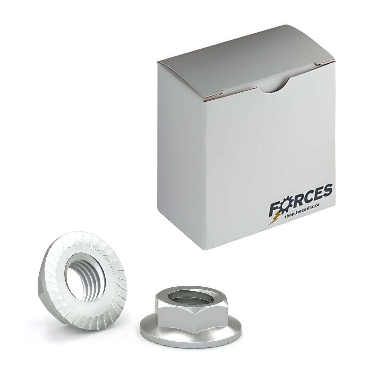 DIN 6923 M4-0.7 Serrated Flanged Nut - Zinc Plated Class 8.8