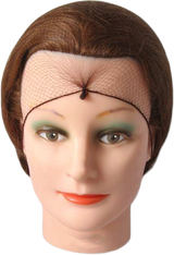 Disposable Brown Nylon Hair Nets (100-Count Bag)