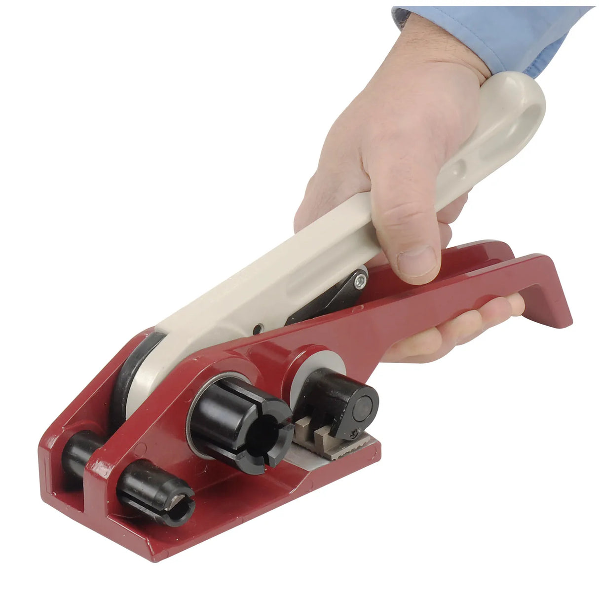 Pac Strapping Tensioner for Up to 3/4" Strap Width Polypropylene & Polyester Strapping, Black & Red