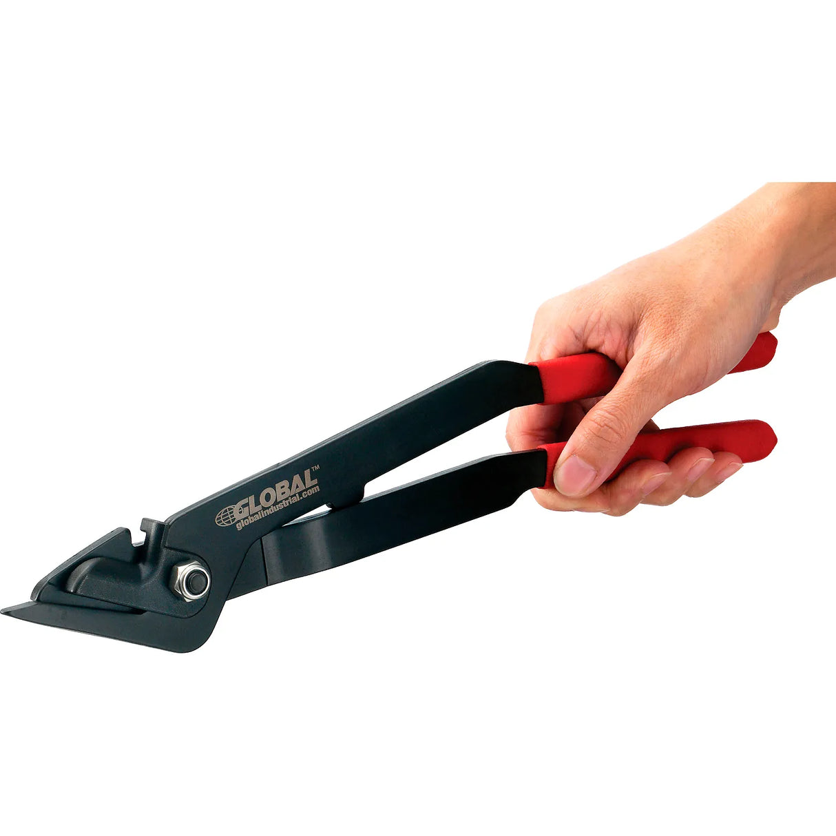 Global Industrial™ Cutter For 3/8" - 1-1/4"W Steel Strapping, Black/Red