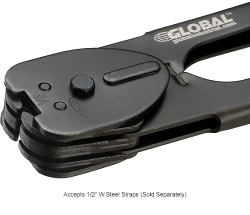 Global Industrial™ Crimper For 1/2"W Steel Strapping, Black/Red