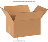 Global Industrial™ Cardboard Corrugated Boxes, 10"L x 8"W x 6"H, Kraft - Pkg Qty 25