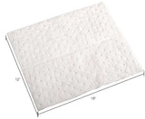 Global Industrial™ Hydrocarbon Based Oil Sorbent Pad, Medium Weight,15" x 18", White, 100/Pack