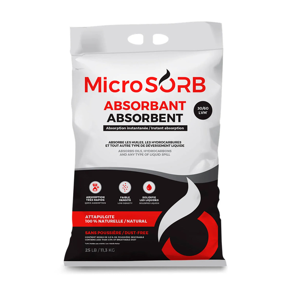 Microsorb 100% Natural Absorbent, 25 Lb. Bag