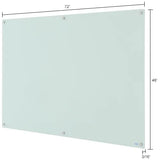 Global Industrial™ Magnetic Glass Whiteboard, 72"W x 48"H