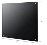 Global Industrial™ Magnetic Glass Dry Erase Board - 48"W x 36"H - Black