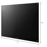 Global Industrial™ Magnetic Glass Dry Erase Board - 72"W x 48"H - Black