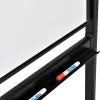 Global Industrial™ Mobile Reversible Whiteboard - 48"W x 36"H - Steel - Black Frame