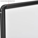 Global Industrial™ Mobile Reversible Whiteboard - 72"W x 48"H - Steel - Black Frame