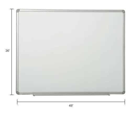 Global Industrial™ Porcelain Dry Erase Whiteboard - 48 x 36 - Pack of 2