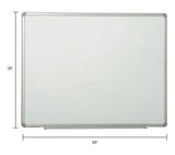 Global Industrial™ Porcelain Dry Erase Whiteboard - 48 x 36 - Pack of 2