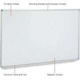 Global Industrial™ Porcelain Dry Erase Whiteboard - 48 x 36 - Pack of 2