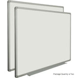 Global Industrial™ Porcelain Dry Erase Whiteboard - 48 x 36 - Pack of 2