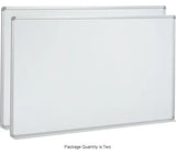 Global Industrial™ Magnetic Whiteboard - 72"W x 48"H - Steel Surface - Pack of 2