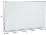 Global Industrial™ Porcelain Dry Erase Whiteboard - 72"W x 48"H