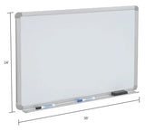 Global Industrial™ Magnetic Whiteboard - 36 x 24 - Steel Surface - Pack of 2