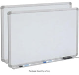 Global Industrial™ Magnetic Whiteboard - 36 x 24 - Steel Surface - Pack of 2