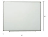 Global Industrial™ Magnetic Whiteboard - 48"W x 36"H - Steel Surface