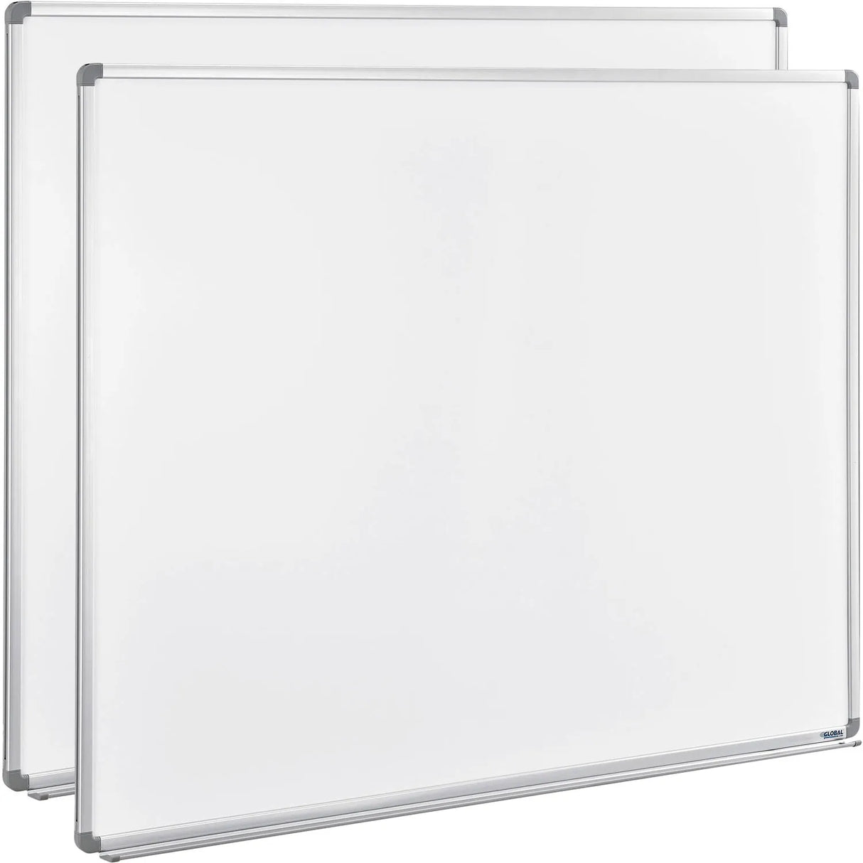 Global Industrial™ Magnetic Whiteboard - 60"W x 48"H - Steel Surface - Pack of 2