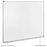 Global Industrial™ Magnetic Whiteboard - 60"W x 48"H - Steel Surface - Pack of 2