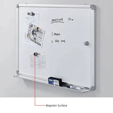 Global Industrial™ Magnetic Whiteboard - 36"W x 24"H - Steel Surface