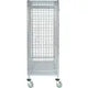 Wire Security Truck, Chrome, 24"W x 48"L x 69"H, Polyurethane, 4 Swivel Casters