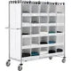 Nexel® Stock Picking Truck, Back To Back, 50 Cells, 60"L x 24"W x 69"H, White