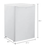 Nexel® Compact Upright Freezer, Solid Door, 3.1 Cu. Ft., White