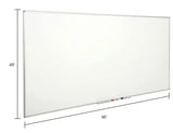 Global Industrial™ Melamine Dry Erase Whiteboard - 96"W x 48"H - Double Sided