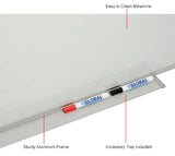 Global Industrial™ Melamine Dry Erase Whiteboard - 96"W x 48"H - Double Sided