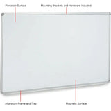 Global Industrial™ Porcelain Dry Erase Whiteboard - 96"W x 48"H - Pack of 2