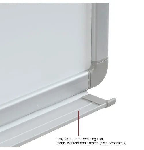Global Industrial™ Porcelain Dry Erase Whiteboard - 96"W x 48"H - Pack of 2