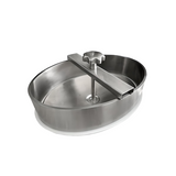 18" x 13" (458mm x 323mm) Italian Style Elliptical Manway - SS304/Silicone