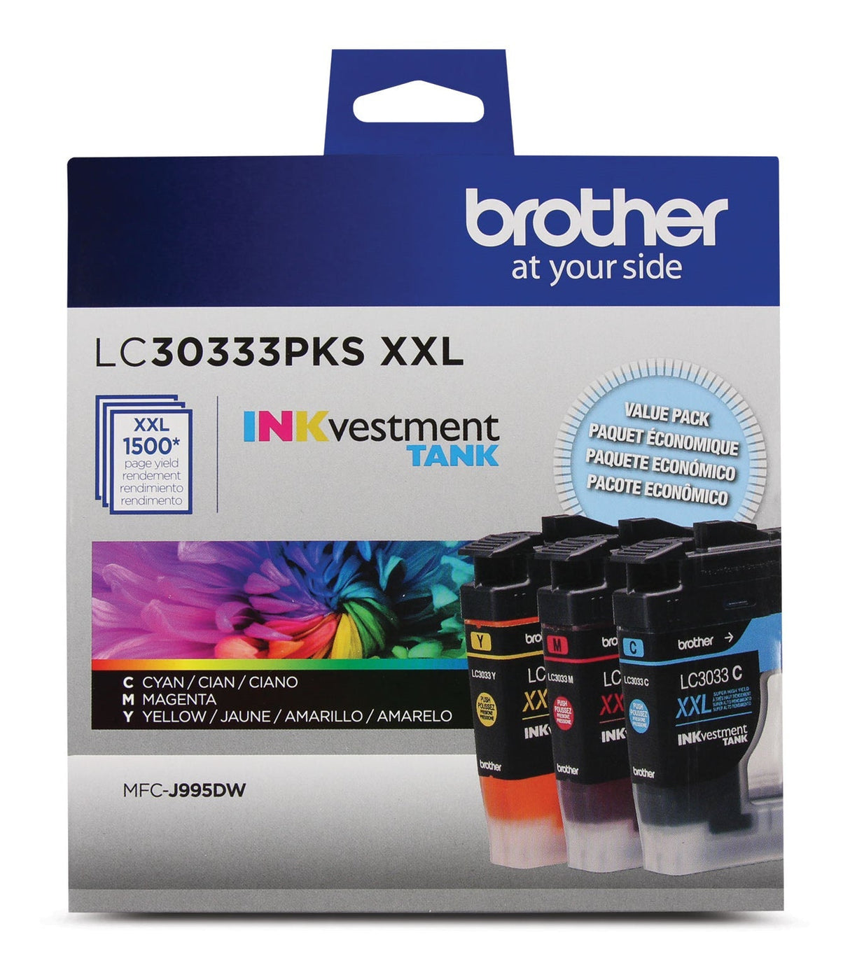 Brother LC30333PKS Super High Yield Inkvestment Colour Ink Cartridge Combo Pack