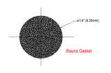 CNC - Sponge Gasket Round 6.35mm (1/4")