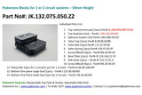CNC Suction Blocks for circuit systems 132*75 - 50mm height (Fixed)