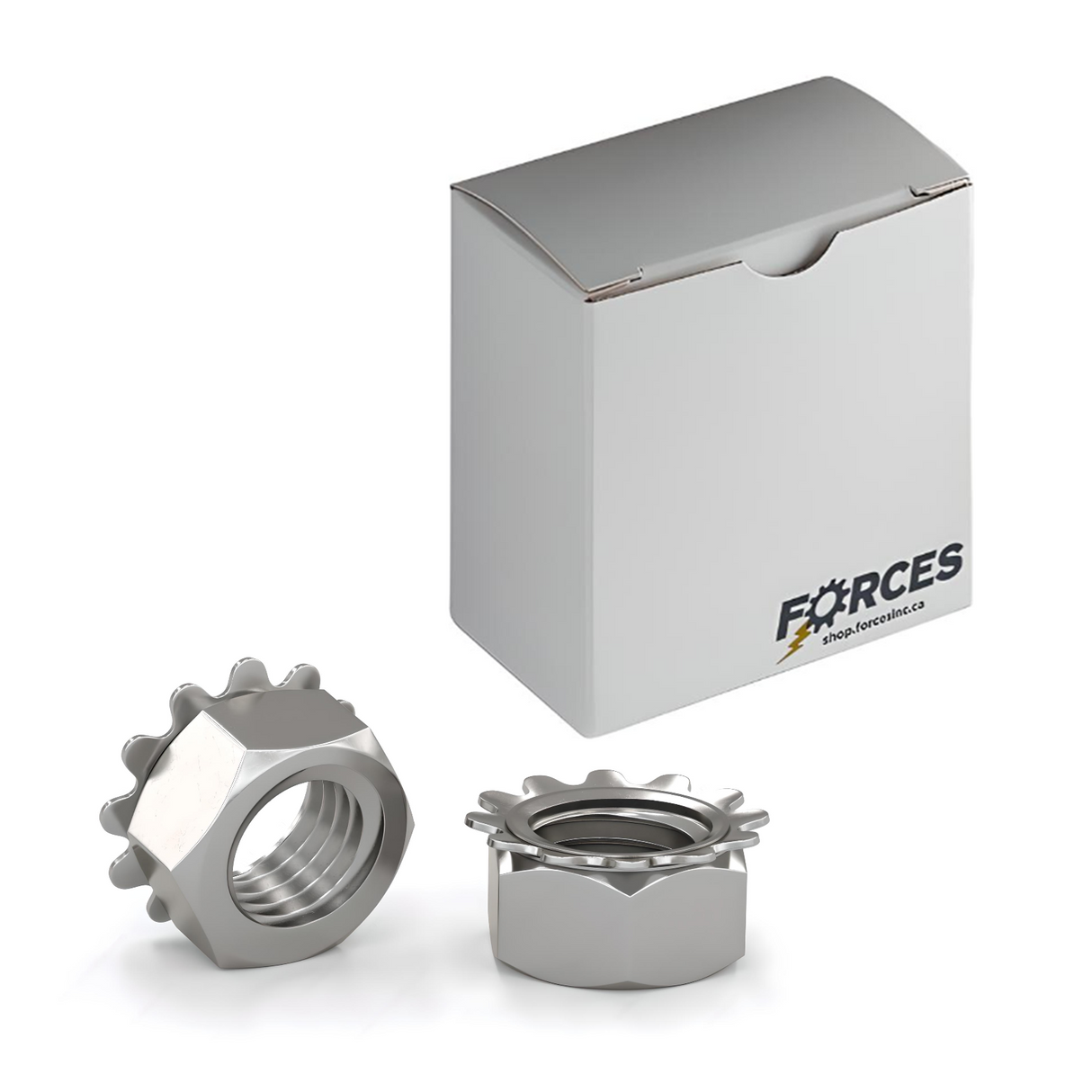 #8-32 Keps Nut (K-LOCK) - Stainless Steel 18-8