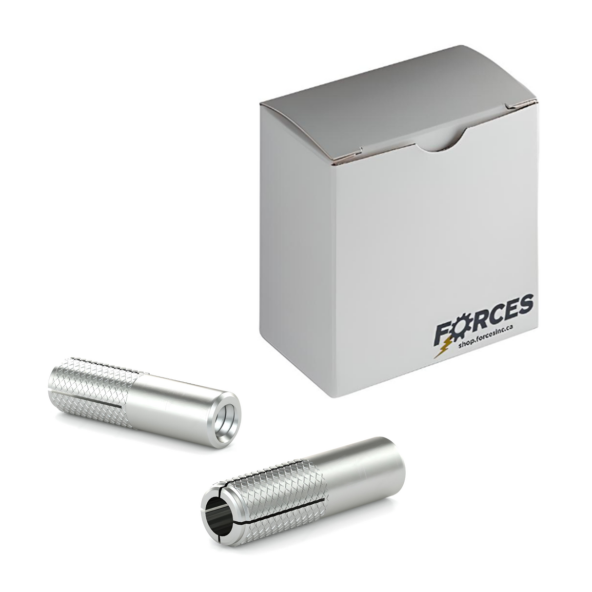 3/8" x 1-9/16" Knurled Drop-in Anchor - Zinc