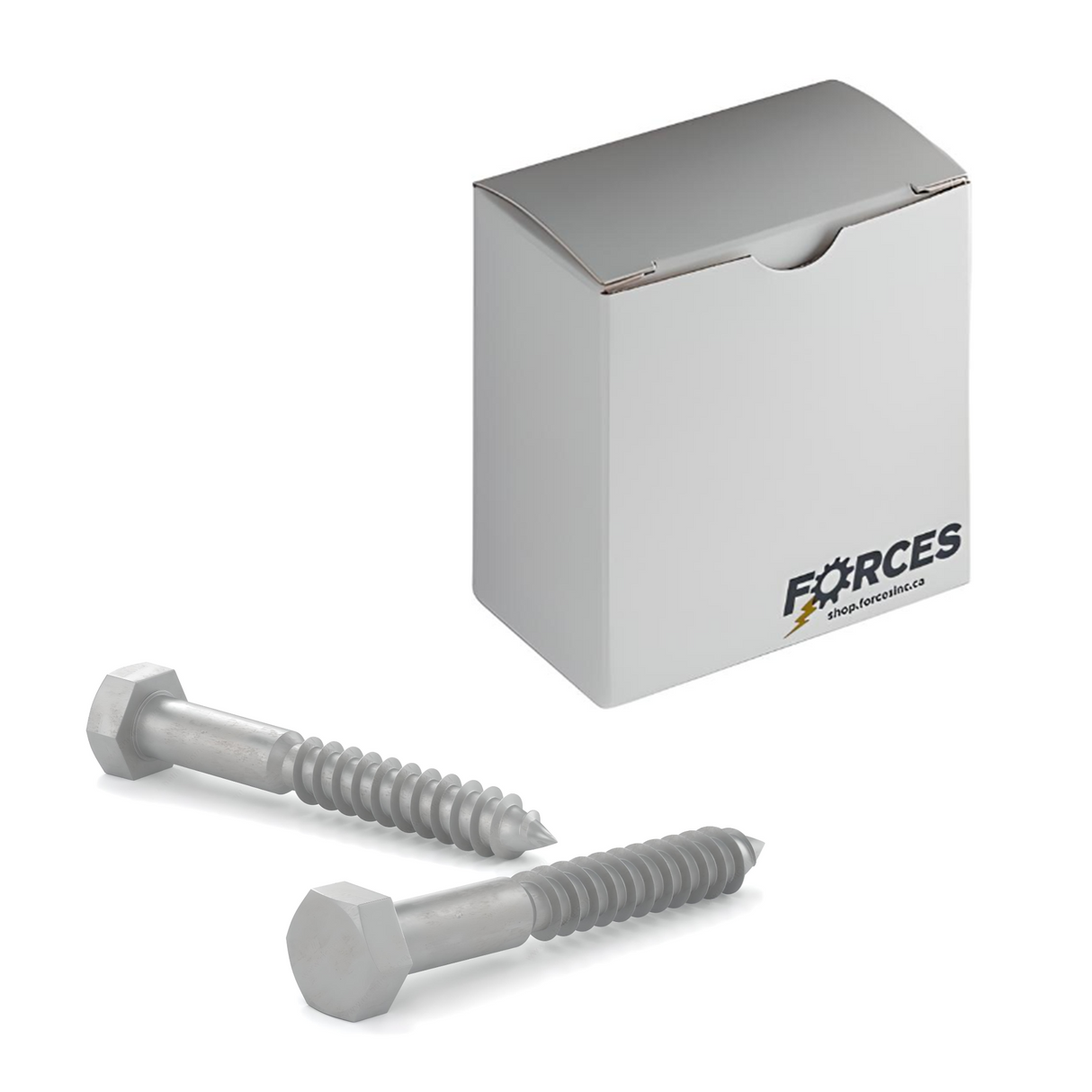 Hex Lag Screw 1/2"-6 x 2" - Hot-Dip Galvanized Steel ASTM A307