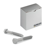 Hex Lag Screw 3/8"-7 x 5" - Hot-Dip Galvanized Steel ASTM A307