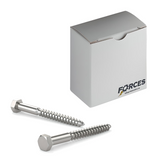 Hex Lag Screw 3/8"-7 x 3" - Stainless Steel 316