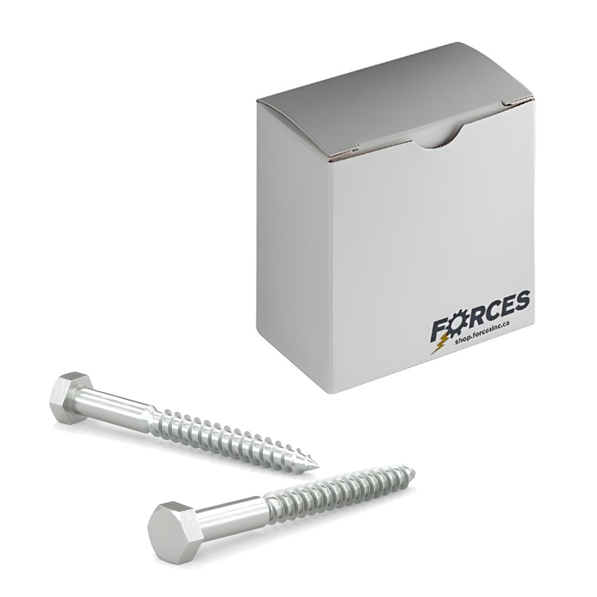 Hex Lag Screw 1/2"-6 x 3" - Zinc ASTM A307