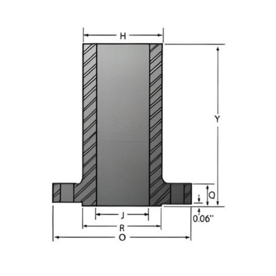 Long Weld Neck Flange Class #300 - SS 316/316L