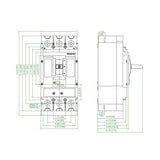 NOARK® Molded Case Circuit Breaker 300A, 3P IC Class N | M3N300T3L