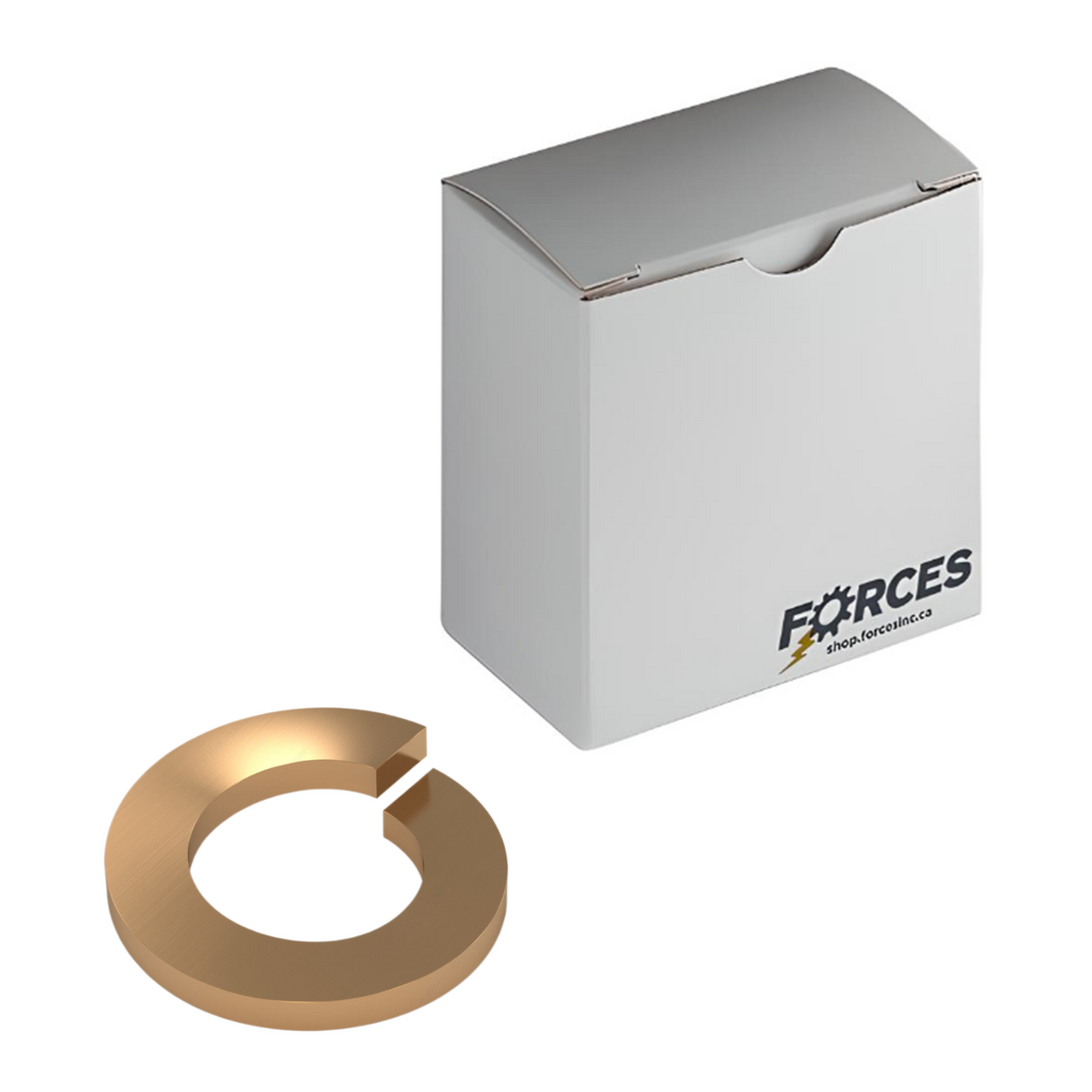 Medium Split Lock Washer #8 - Silicon Bronze